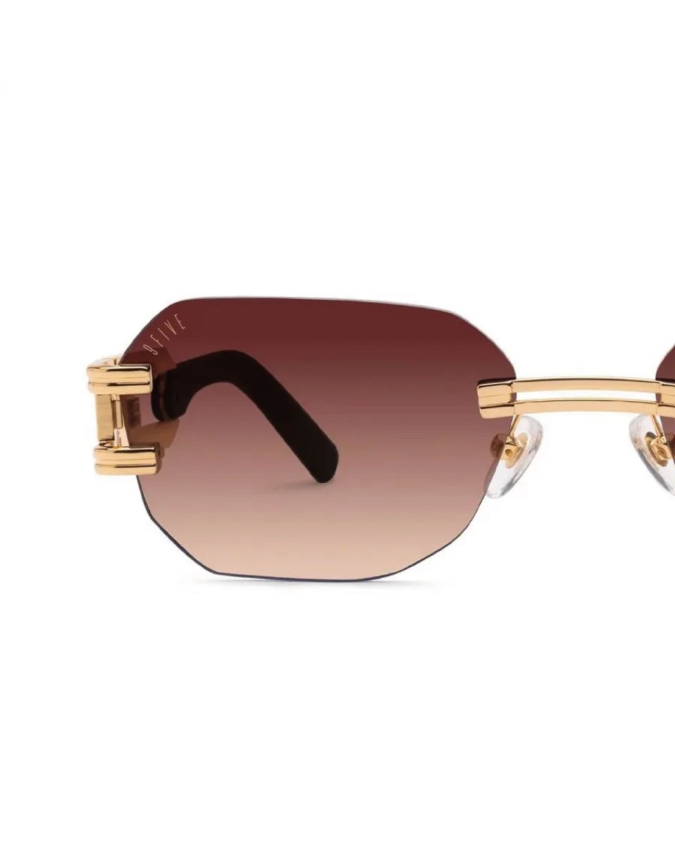 画像3: 9Five ROYALS LITE Black & 24K Gold Sienna Gradation Sunglasses 24Kゴールド UV 偏光 グラデーション サングラス (3)
