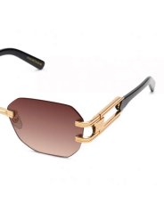 画像6: 9Five ROYALS LITE Black & 24K Gold Sienna Gradation Sunglasses 24Kゴールド UV 偏光 グラデーション サングラス (6)