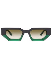画像2: 9Five VINCENT Tundra Green & 24K Gold Sepia Gradation Sunglasses 24Kゴールド UV 偏光 サングラス (2)