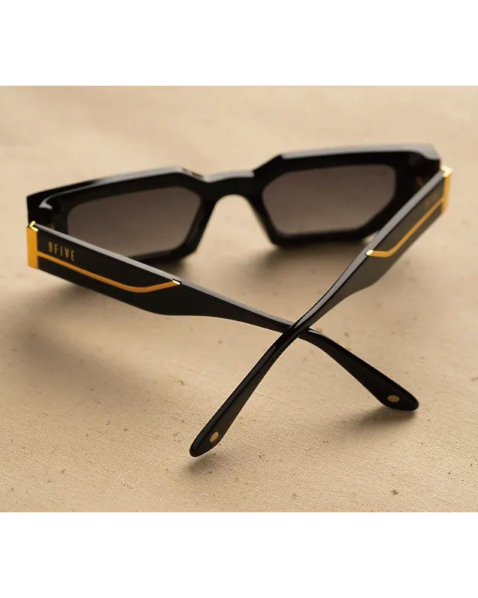 画像7: 9Five VINCENT Black & 24K Gold Sunglasses 24Kゴールド UV 偏光 サングラス (7)
