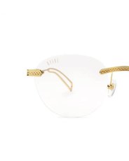画像7: 9Five DIME LITE 24k Gold Clear Lens Glasses ダイムライト ゴールド クリアサングラス リムレス UV 偏光 メガネ (7)