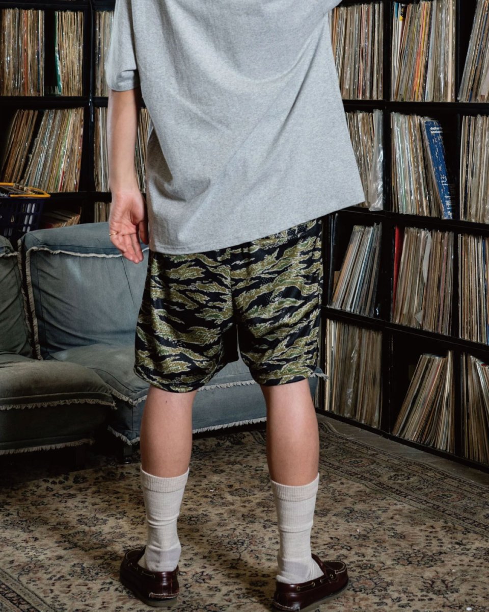 画像4: Interbreed Airy Training Mesh Shorts トレーニング メッシュ ショーツ タイガーカモ 迷彩 ハーフパンツ (4)