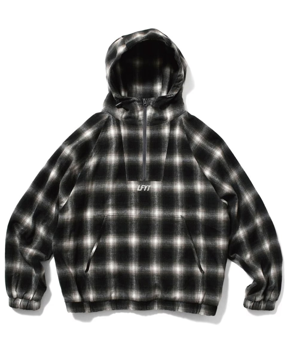 画像2: LFYT Ombre Anorak Jacket オンブレチェック アノラック ジャケット (2)