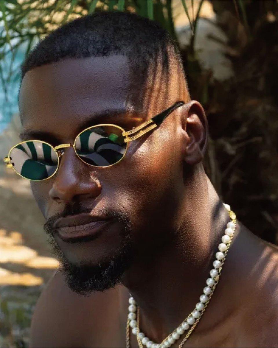 画像9: 9Five LOTUS Black & 24k Gold Sunglasses ダイムライト ゴールド UV 偏光 サングラス メガネ (9)