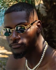 画像9: 9Five LOTUS Black & 24k Gold Sunglasses ダイムライト ゴールド UV 偏光 サングラス メガネ (9)