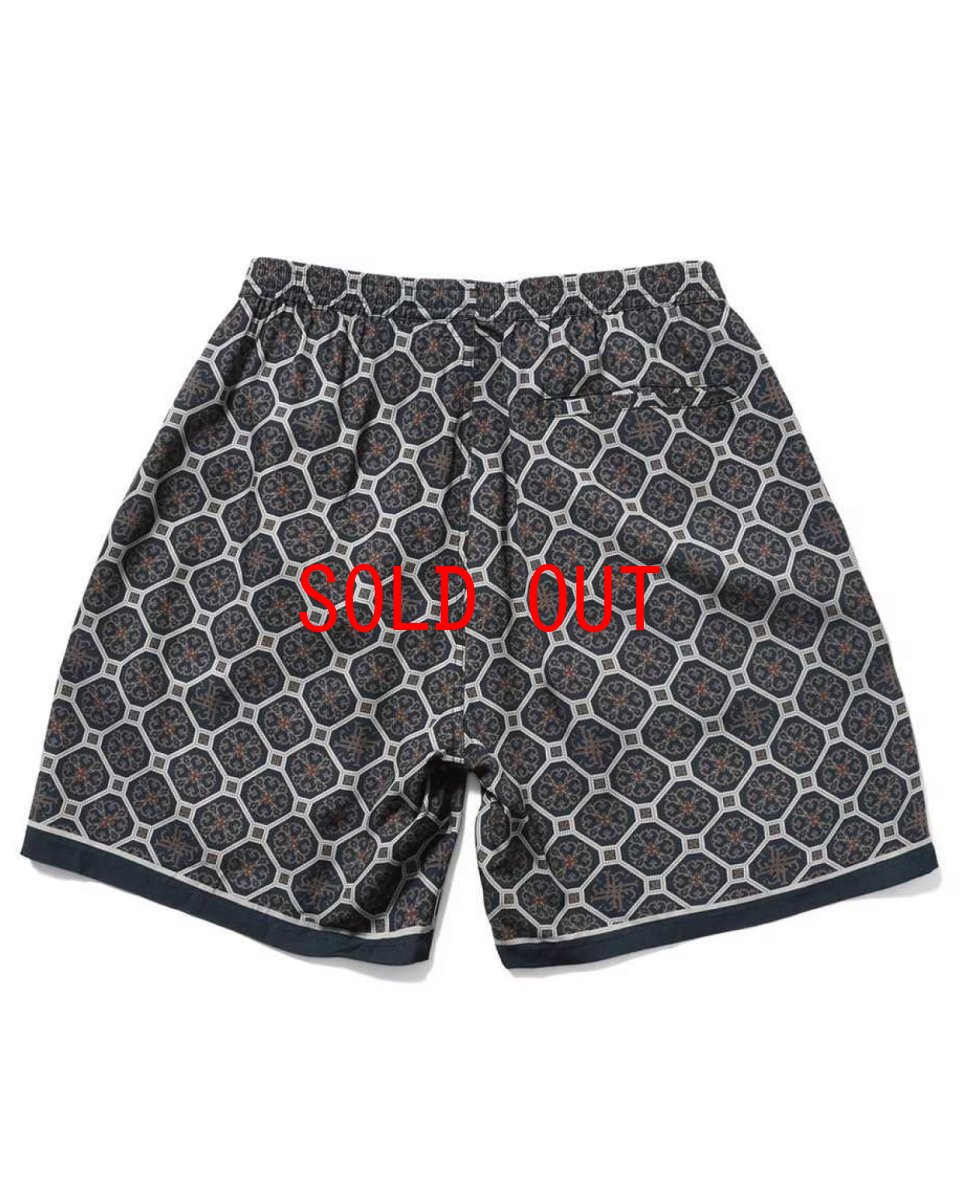 画像3: LFYT Arabesque Pattern Easy Shorts Navy イージーショーツ ハーフパンツ (3)