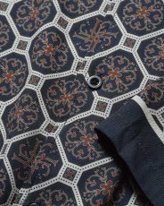 画像6: LFYT Arabesque Pattern Open Collar Shirt Navy 半袖 開襟シャツ (6)
