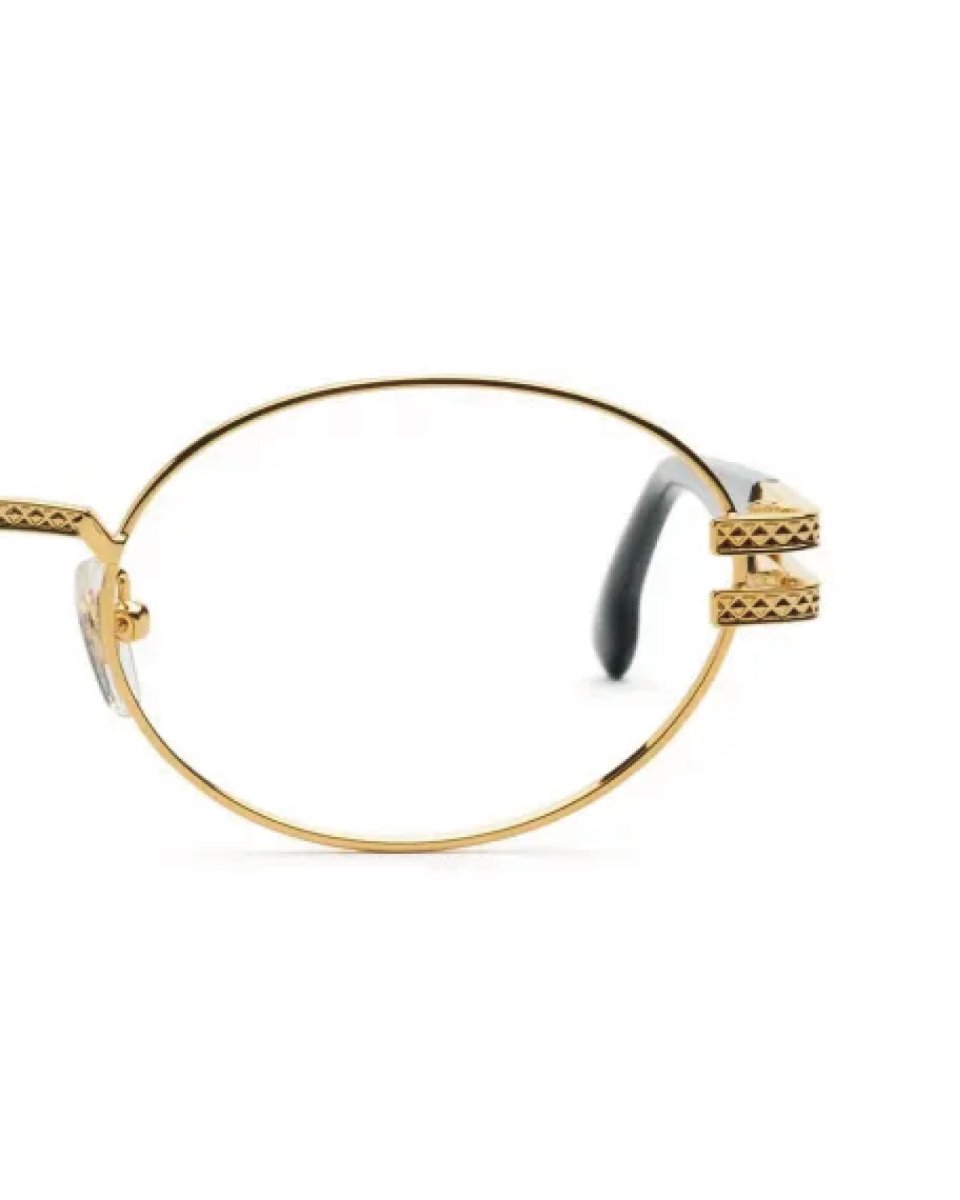 画像8: 9Five LOTUS Black & 24k Gold Clear Lens Glasses ゴールド UV 偏光 クリアレンズ メガネ (8)
