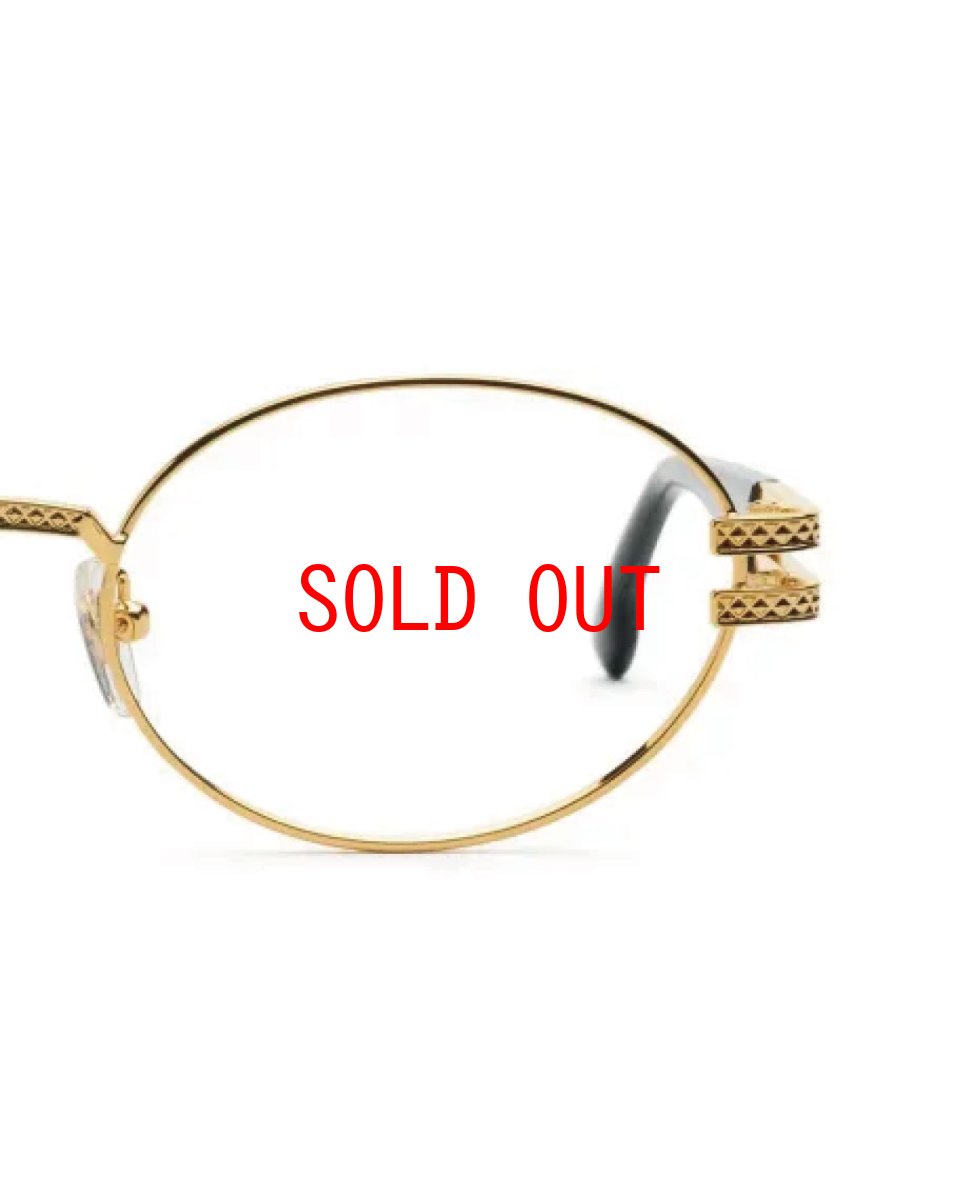 画像8: 9Five LOTUS Black & 24k Gold Clear Lens Glasses ゴールド UV 偏光 クリアレンズ メガネ (8)