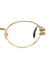 画像8: 9Five LOTUS Black & 24k Gold Clear Lens Glasses ゴールド UV 偏光 クリアレンズ メガネ (8)