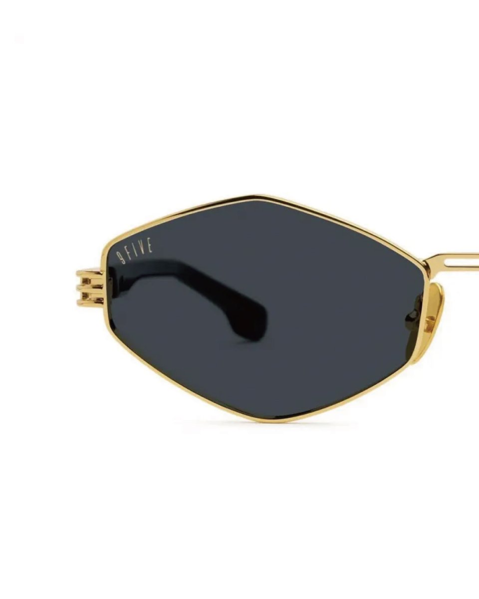 画像6: 9Five IRIS RHOMBUS Black & 24k Gold Sunglasses ゴールド UV 偏光 サングラス メガネ (6)