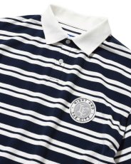 画像7: LFYT Athleisure Striped Polo Shirt Navy 半袖 ポロシャツ (7)
