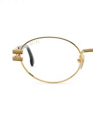 画像7: 9Five LOTUS Black & 24k Gold Clear Lens Glasses ゴールド UV 偏光 クリアレンズ メガネ (7)