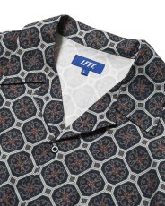 画像5: LFYT Arabesque Pattern Open Collar Shirt Navy 半袖 開襟シャツ (5)