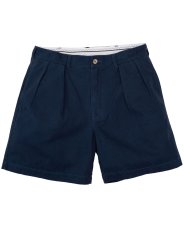 画像3: INTERBREED Embroidered Tuck Shorts タック ショーツ ネイビー 刺繍 ハーフパンツ (3)