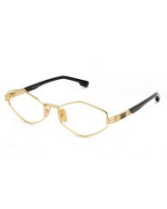 画像1: 9Five IRIS RHOMBUS Black & 24k Gold Clear Lens glasses ゴールド UV 偏光 クリアレンズ メガネ (1)