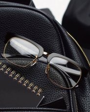 画像6: 9Five Belmont Black & 24K Gold Clear Lens Glasses ベルモント ゴールド UV 偏光 クリアレンズ メガネ (6)