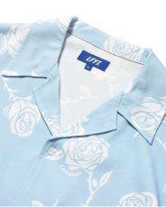 画像3: LFYT Rose Pattern Open Collar Shirt Light Blue ローズ オープンカラー シャツ 半袖シャツ  (3)