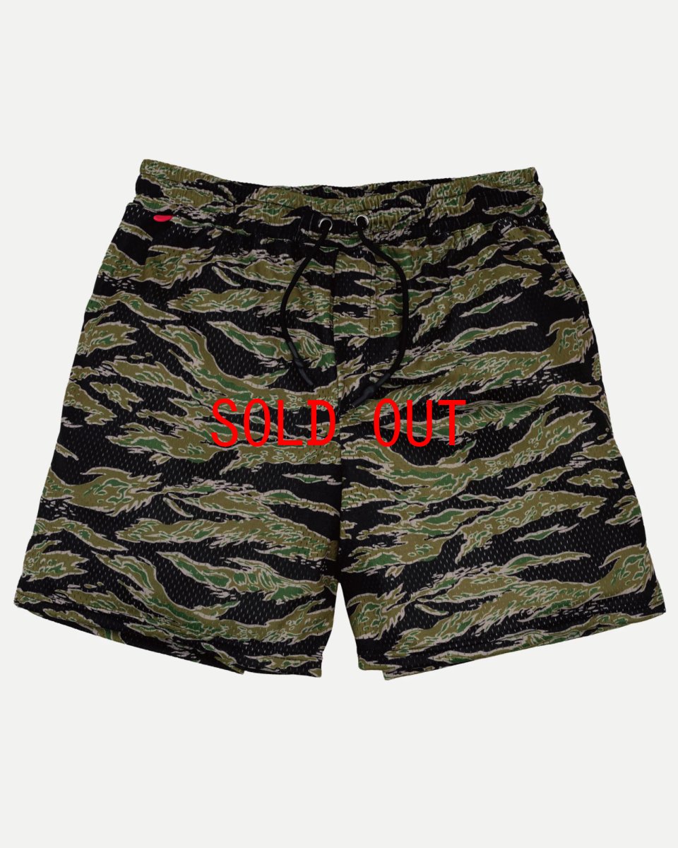 画像5: Interbreed Airy Training Mesh Shorts トレーニング メッシュ ショーツ タイガーカモ 迷彩 ハーフパンツ (5)