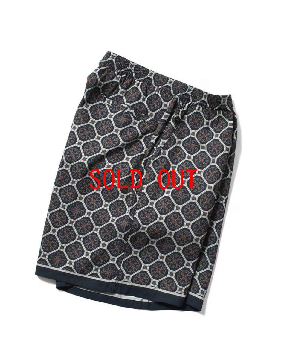 画像4: LFYT Arabesque Pattern Easy Shorts Navy イージーショーツ ハーフパンツ (4)