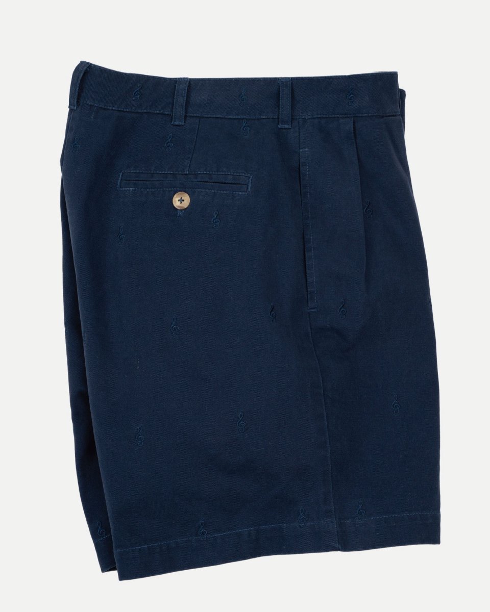 画像7: INTERBREED Embroidered Tuck Shorts タック ショーツ ネイビー 刺繍 ハーフパンツ (7)