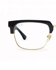 画像4: 9Five Belmont Black & 24K Gold Clear Lens Glasses ベルモント ゴールド UV 偏光 クリアレンズ メガネ (4)