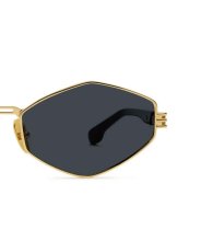 画像7: 9Five IRIS RHOMBUS Black & 24k Gold Sunglasses ゴールド UV 偏光 サングラス メガネ (7)