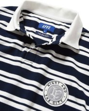 画像4: LFYT Athleisure Striped Polo Shirt Navy 半袖 ポロシャツ (4)