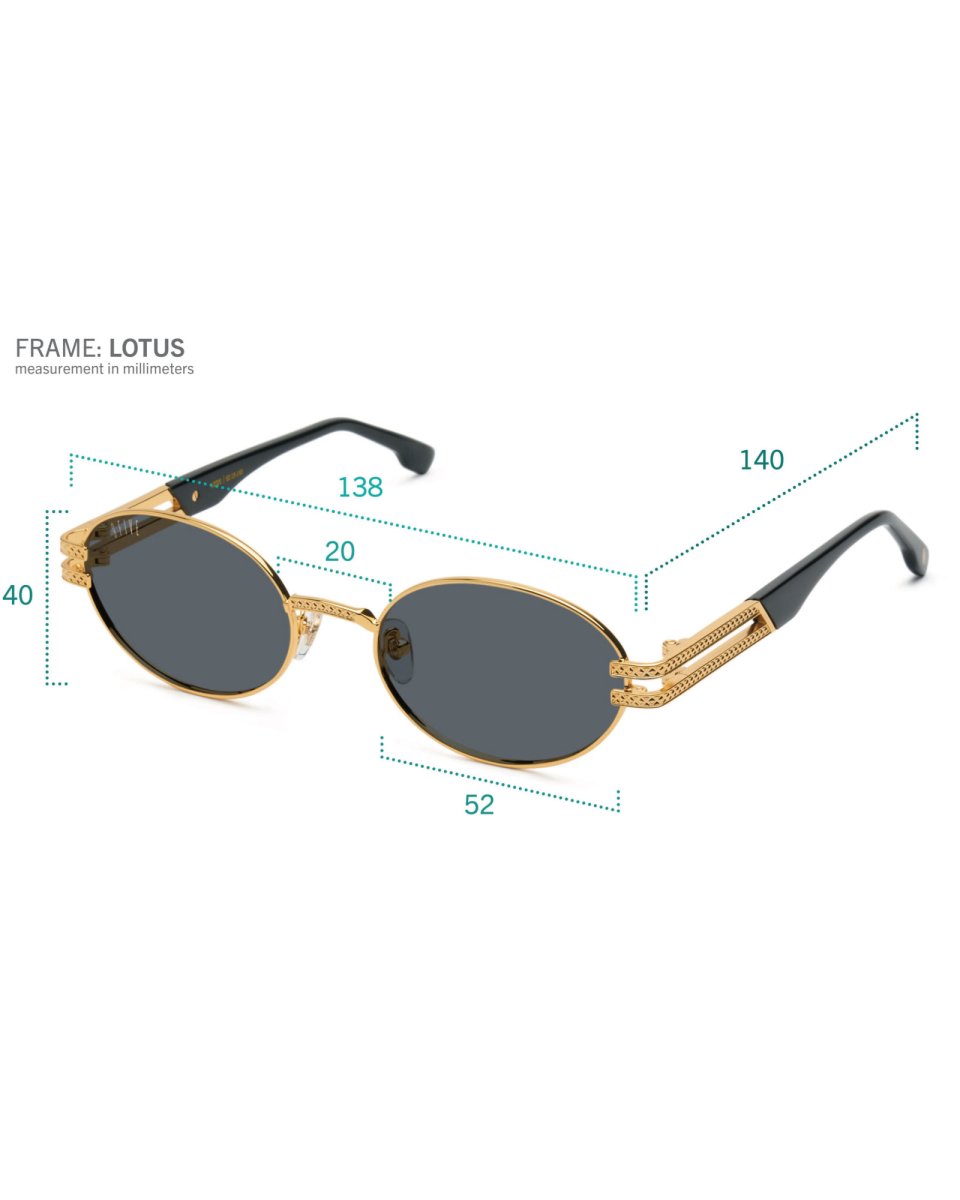画像9: 9Five LOTUS Black & 24k Gold Clear Lens Glasses ゴールド UV 偏光 クリアレンズ メガネ (9)