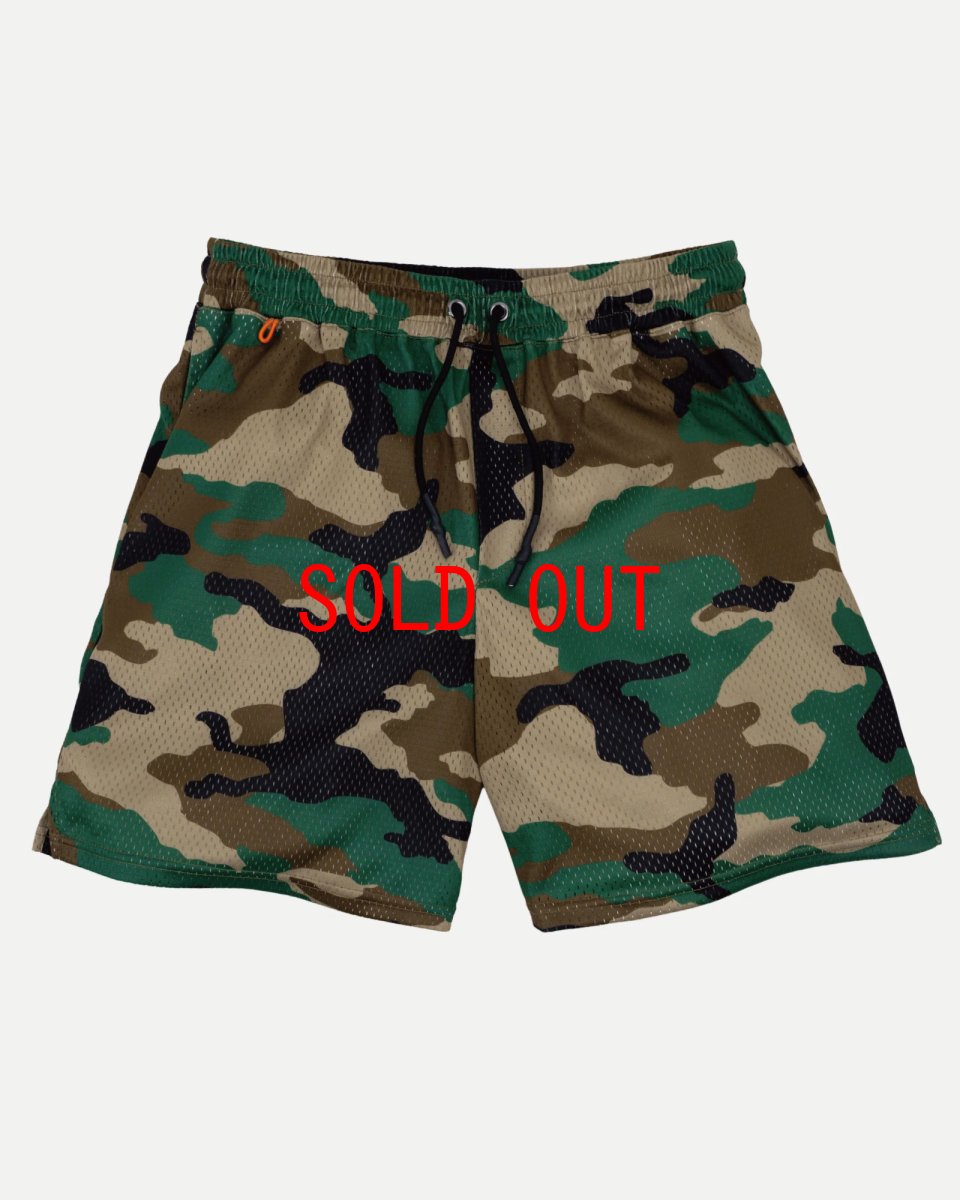 画像5: Interbreed Airy Training Mesh Shorts トレーニング メッシュ ショーツ カモ 迷彩 ハーフパンツ (5)