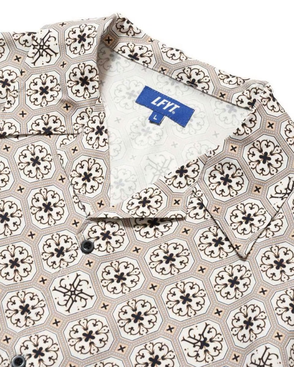 画像4: LFYT Arabesque Pattern Open Collar Shirt 半袖 開襟シャツ (4)