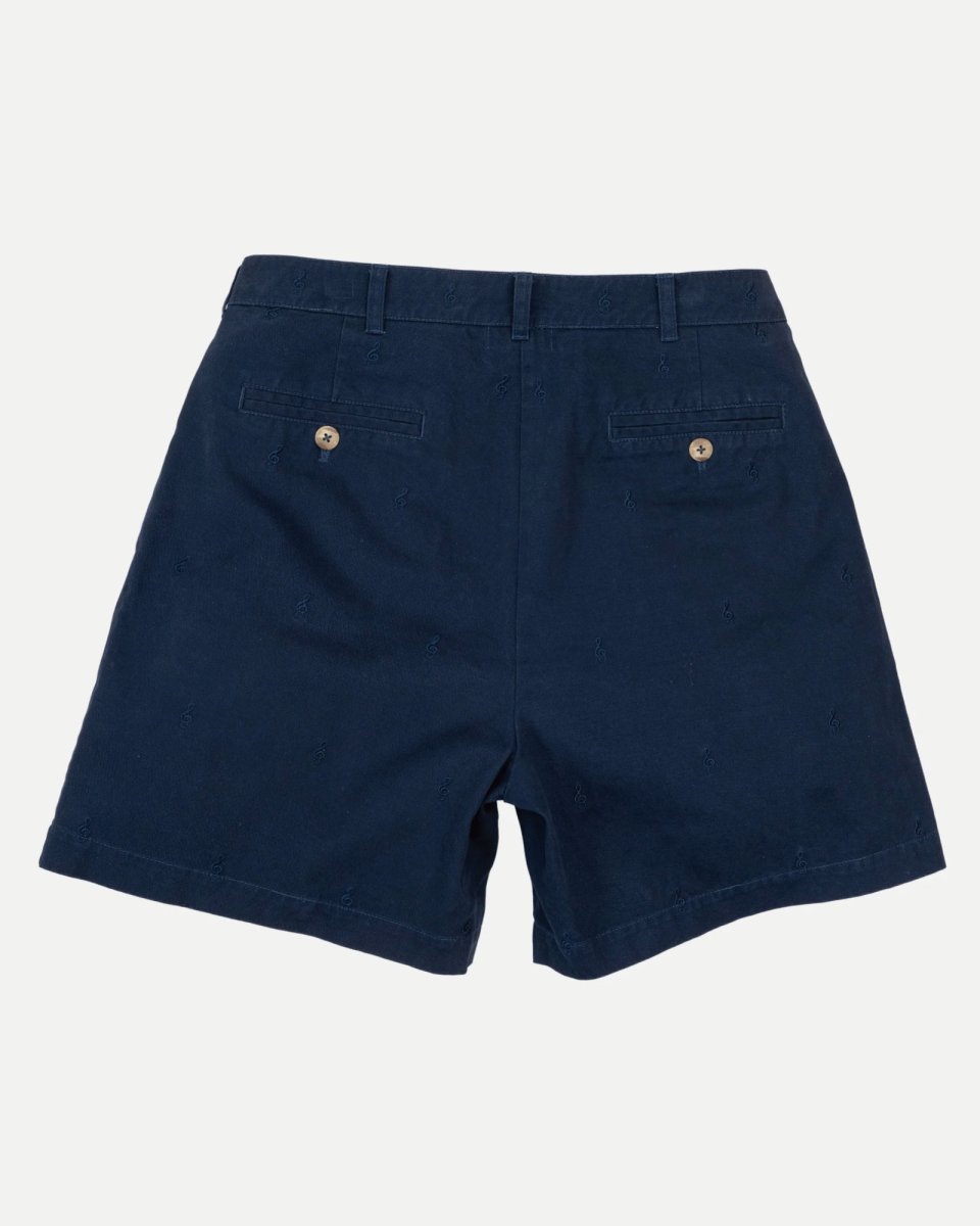 画像4: INTERBREED Embroidered Tuck Shorts タック ショーツ ネイビー 刺繍 ハーフパンツ (4)