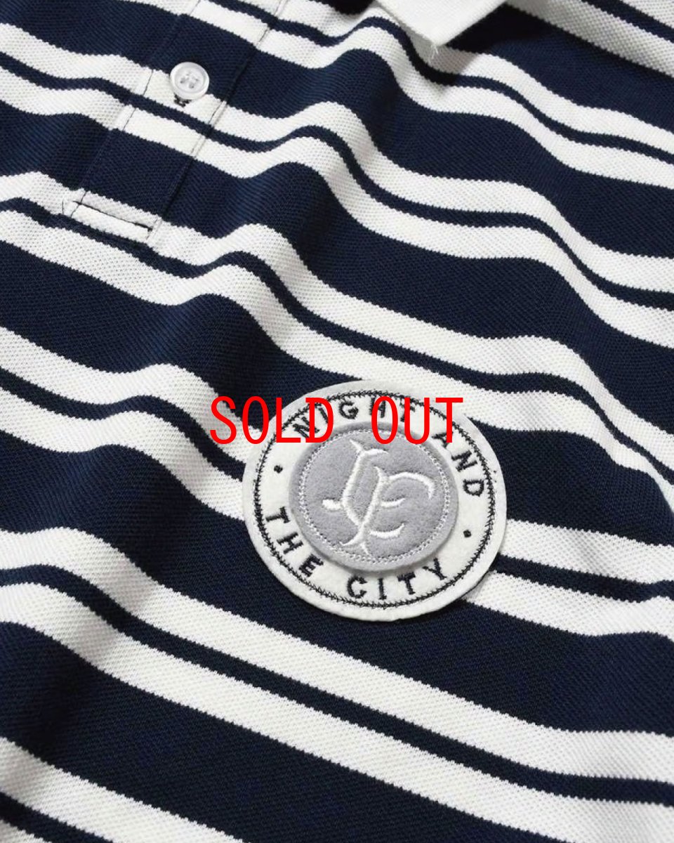 画像5: LFYT Athleisure Striped Polo Shirt Navy 半袖 ポロシャツ (5)