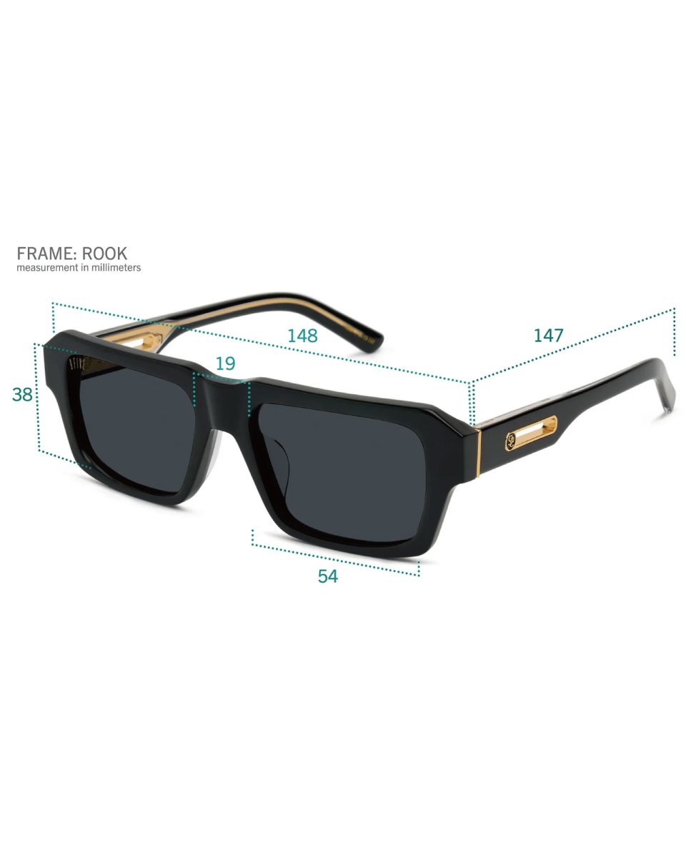 画像9: 9Five ROOK Black & 24k Gold Sunglasses ゴールド UV 偏光 サングラス メガネ (9)