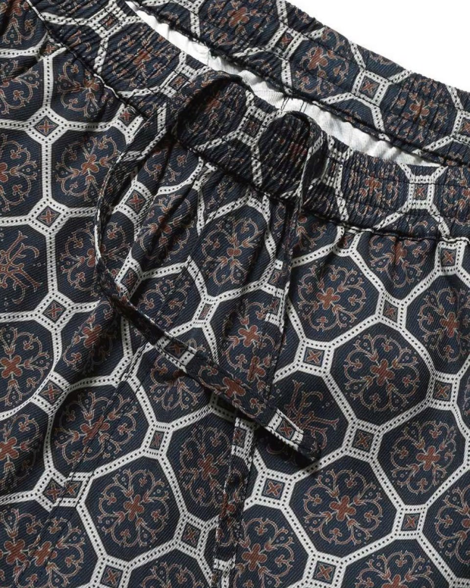 画像6: LFYT Arabesque Pattern Easy Shorts Navy イージーショーツ ハーフパンツ (6)