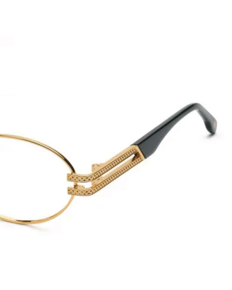 画像5: 9Five LOTUS Black & 24k Gold Clear Lens Glasses ゴールド UV 偏光 クリアレンズ メガネ (5)