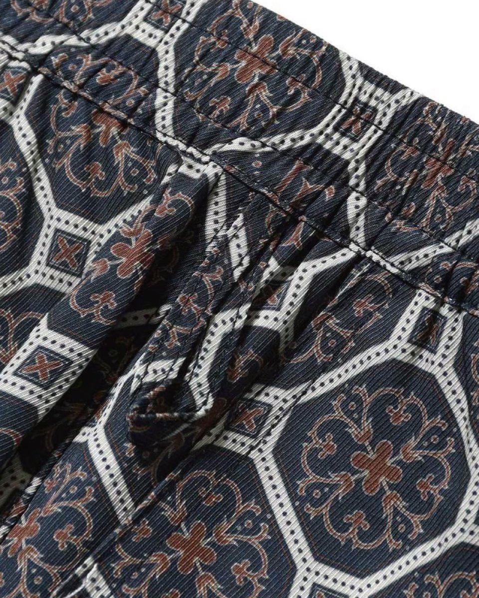 画像7: LFYT Arabesque Pattern Easy Shorts Navy イージーショーツ ハーフパンツ (7)