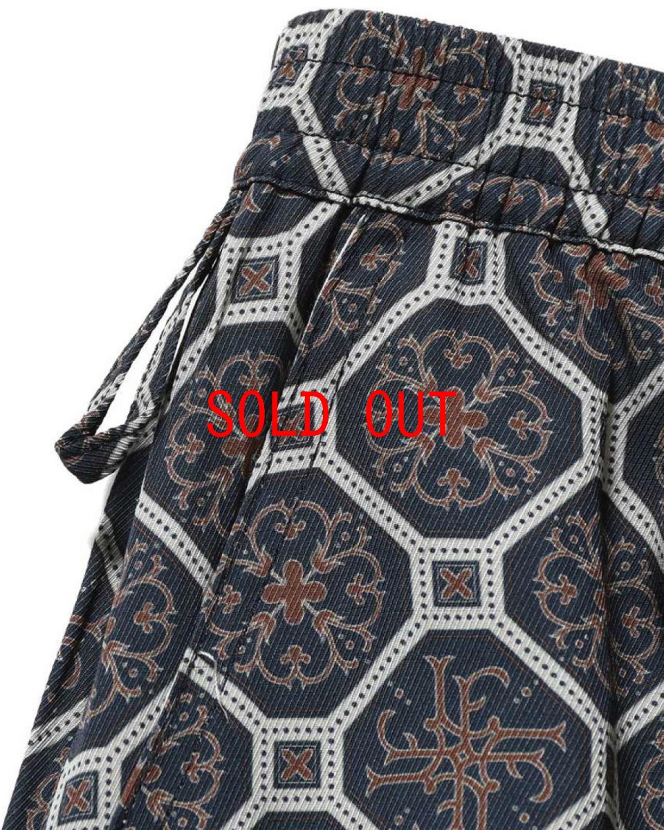 画像8: LFYT Arabesque Pattern Easy Shorts Navy イージーショーツ ハーフパンツ (8)