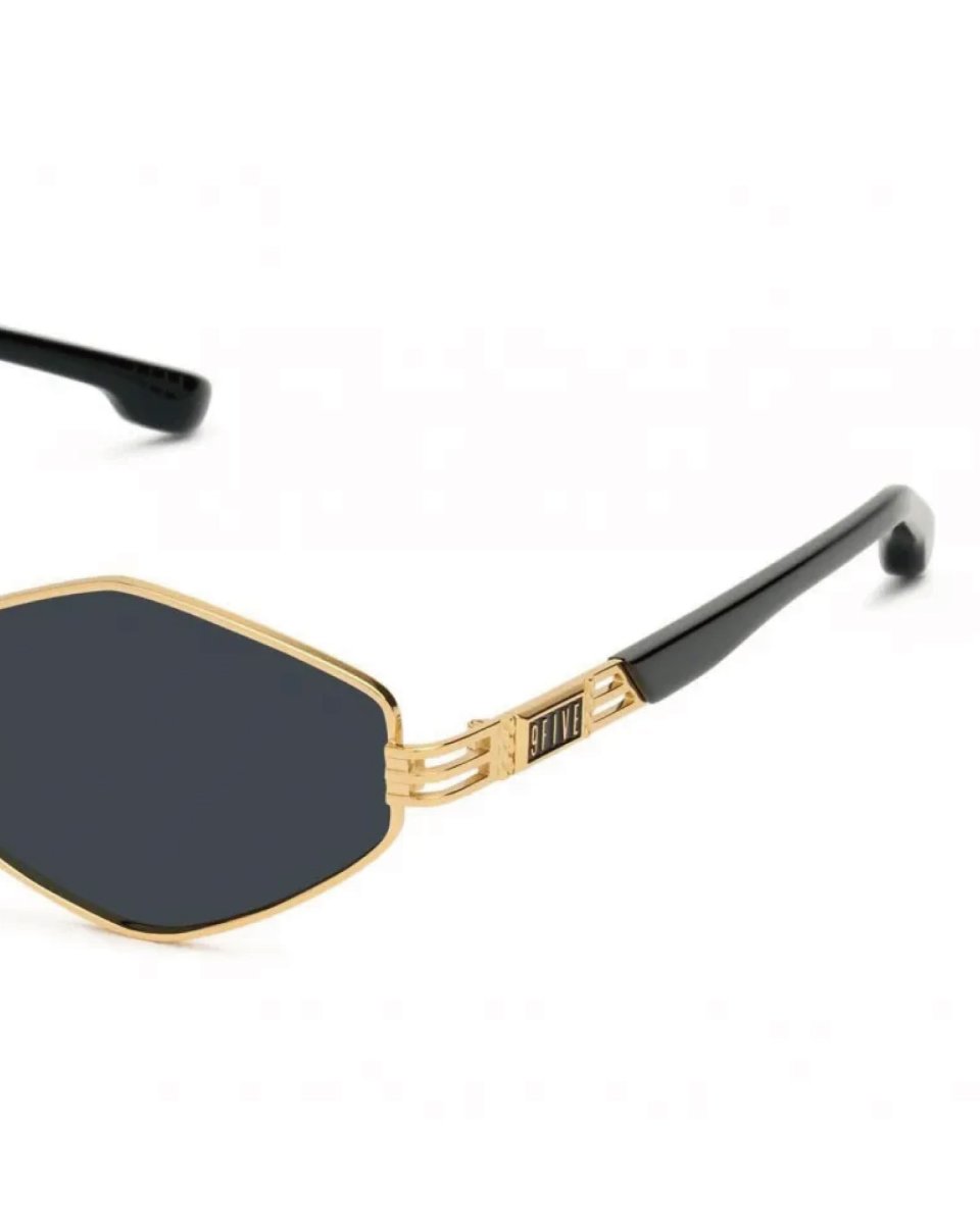 画像5: 9Five IRIS RHOMBUS Black & 24k Gold Sunglasses ゴールド UV 偏光 サングラス メガネ (5)