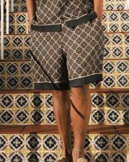 画像1: LFYT Arabesque Pattern Easy Shorts Navy イージーショーツ ハーフパンツ (1)