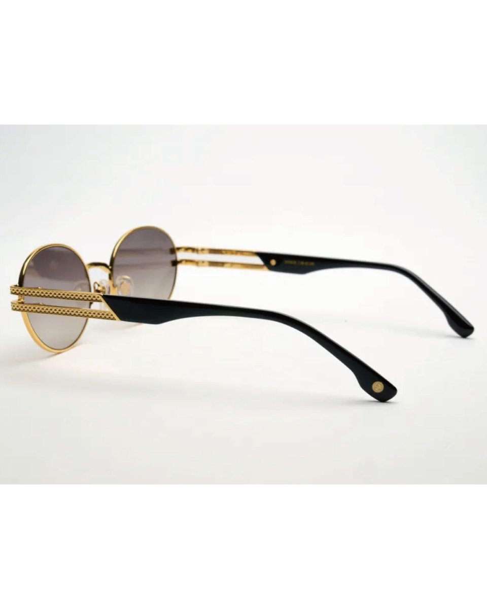 画像7: 9Five LOTUS Black & 24k Gold Sunglasses ダイムライト ゴールド UV 偏光 サングラス メガネ (7)