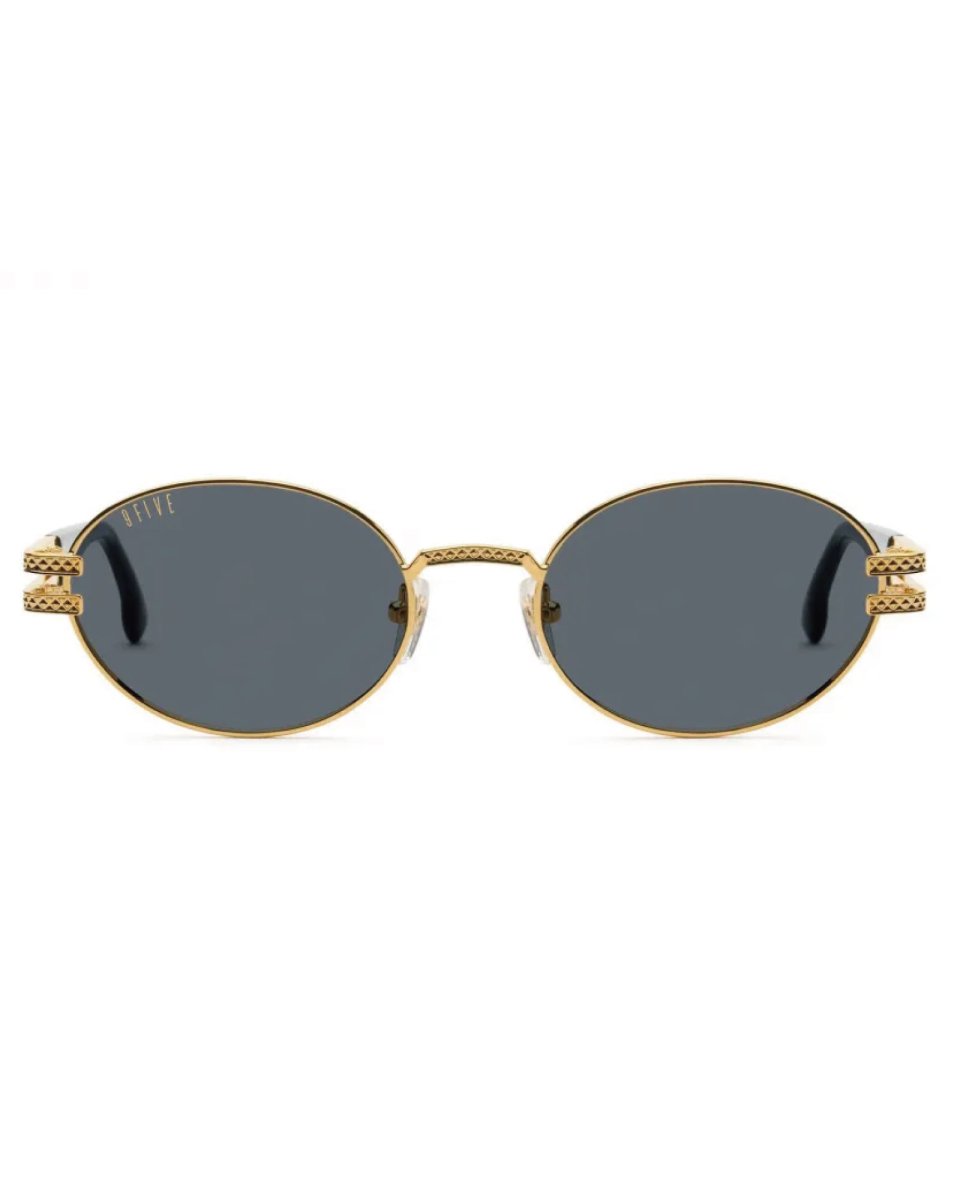 画像2: 9Five LOTUS Black & 24k Gold Sunglasses ダイムライト ゴールド UV 偏光 サングラス メガネ (2)