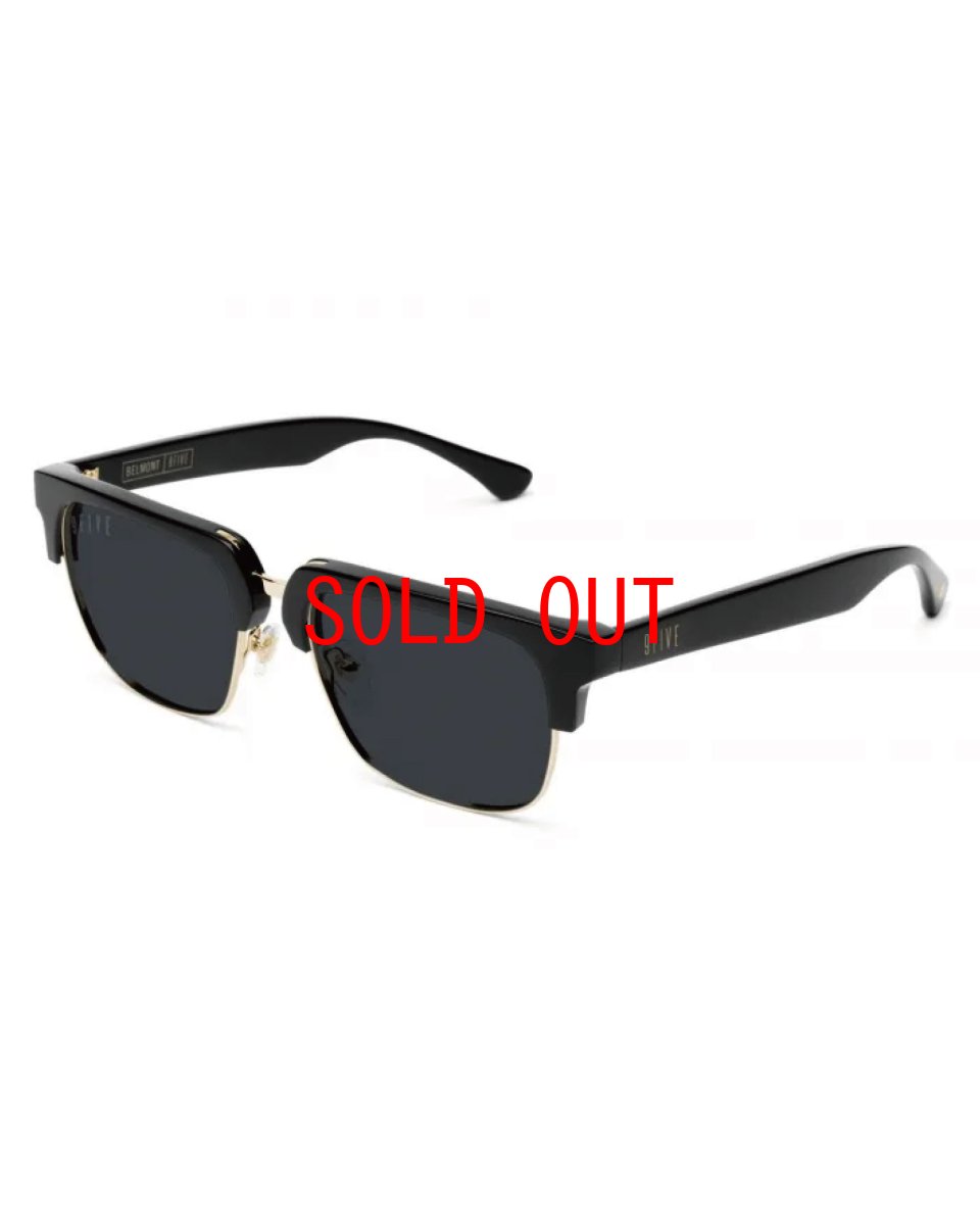 画像1: 9Five Belmont Black & 24K Gold Sunglasses ベルモント ゴールド UV 偏光 サングラス メガネ (1)