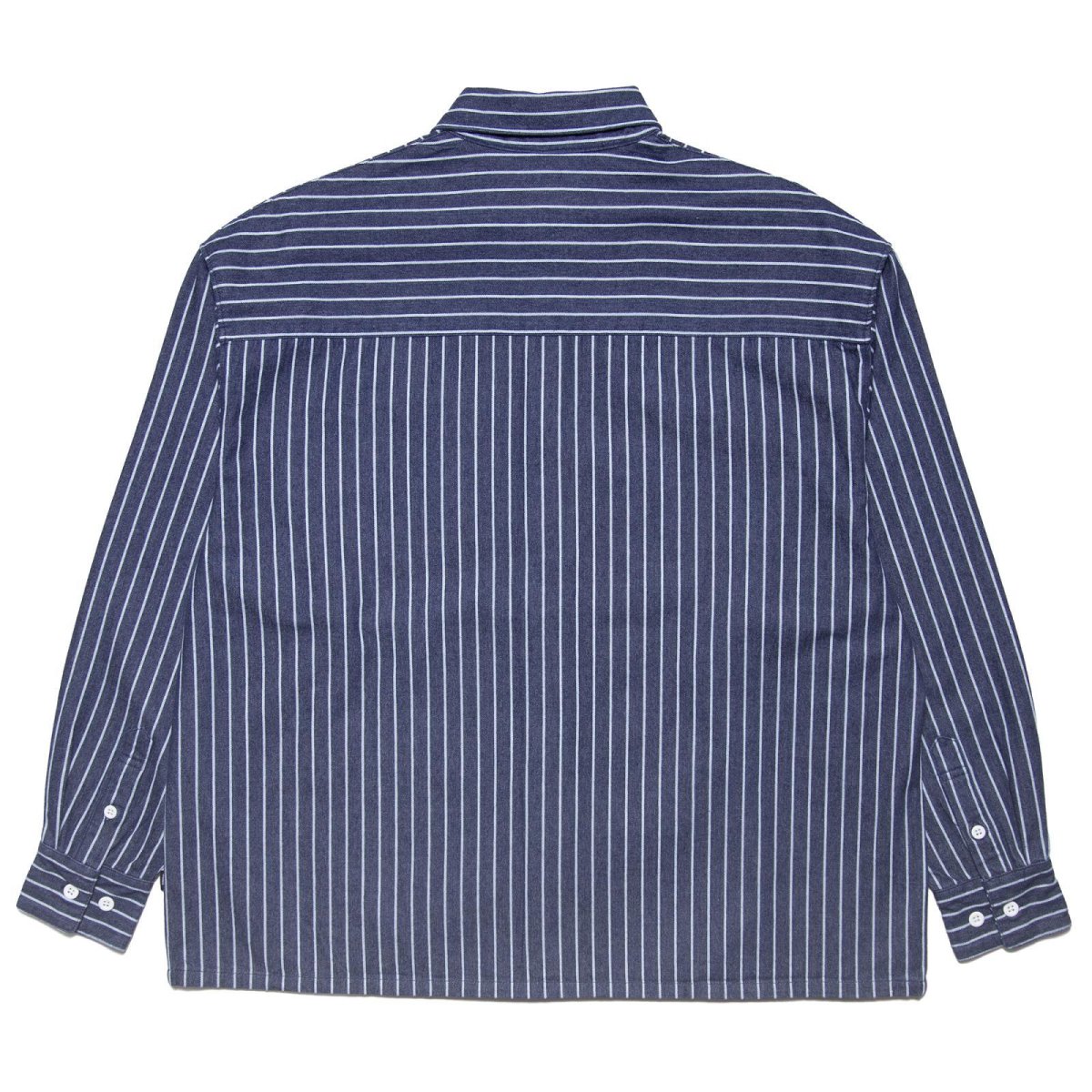 画像5: HAIGHT Stripe Denim Shirt ライトオンス デニム ストライプ シャツ (5)