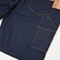 画像3: KNO-BETTA 999 Baggy Denim Painter Shorts Raw Indigo Blue デニム ペインター ショーツ ハーフパンツ (3)