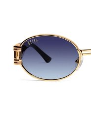 画像4: 9FIVE ST. James Black & 24K Gold Sunglasses Blue Gradation セントジェームス ブラック & 24K ゴールド サングラス 偏光レンズ (4)