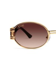 画像4: 9FIVE ST. James Black & 24K Gold Sunglasses Brown セントジェームス ブラック & 24K ゴールド サングラス 偏光レンズ (4)