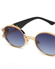 画像8: 9FIVE ST. James Black & 24K Gold Sunglasses Blue Gradation セントジェームス ブラック & 24K ゴールド サングラス 偏光レンズ (8)