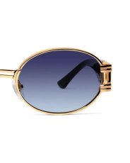 画像5: 9FIVE ST. James Black & 24K Gold Sunglasses Blue Gradation セントジェームス ブラック & 24K ゴールド サングラス 偏光レンズ (5)