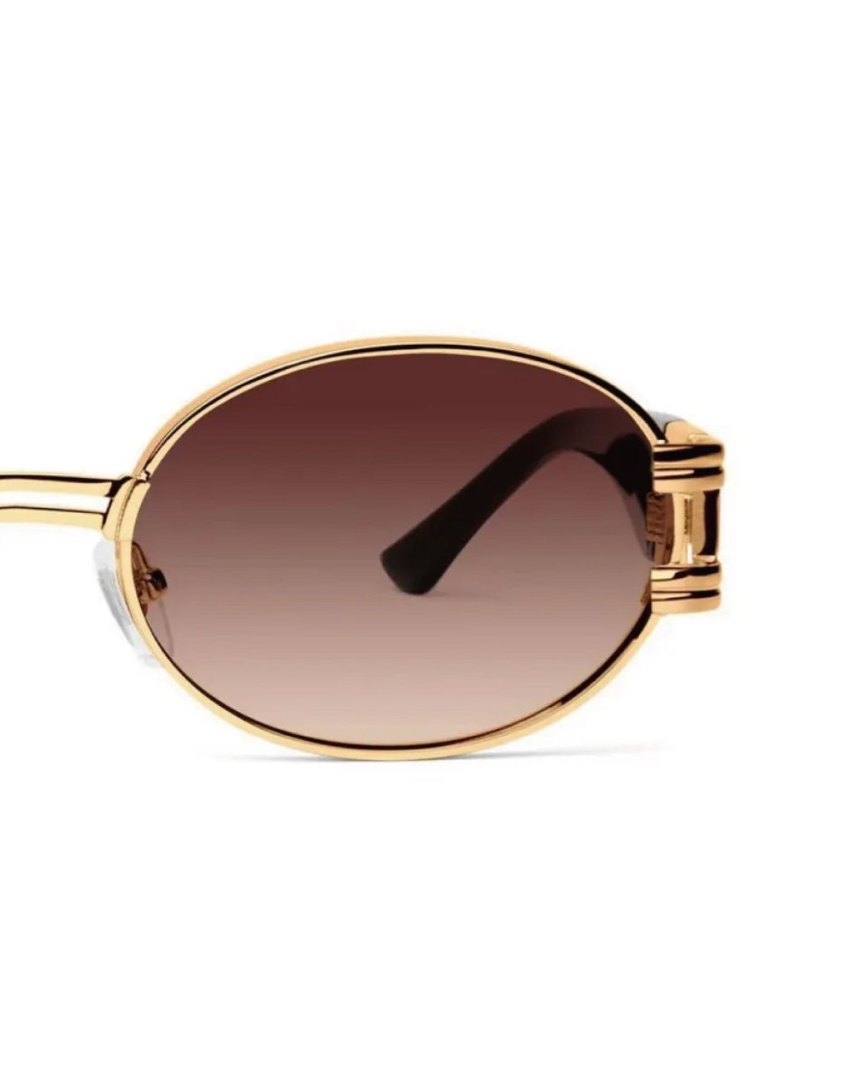 画像5: 9FIVE ST. James Black & 24K Gold Sunglasses Brown セントジェームス ブラック & 24K ゴールド サングラス 偏光レンズ (5)